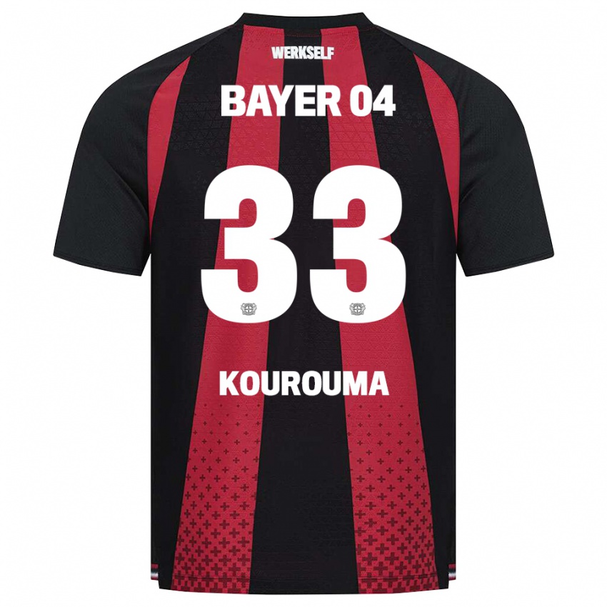 ילדים Fakouman Kourouma #33 שחור לבן אדום ג'רזי ביתית 2026/27 חולצה קצרה