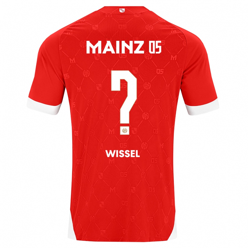 ילדים Theo Wissel #0 אדום לבן ג'רזי ביתית 2026/27 חולצה קצרה