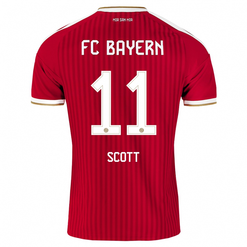 ילדים Michael Scott #11 אדום לבן כחול ג'רזי ביתית 2026/27 חולצה קצרה