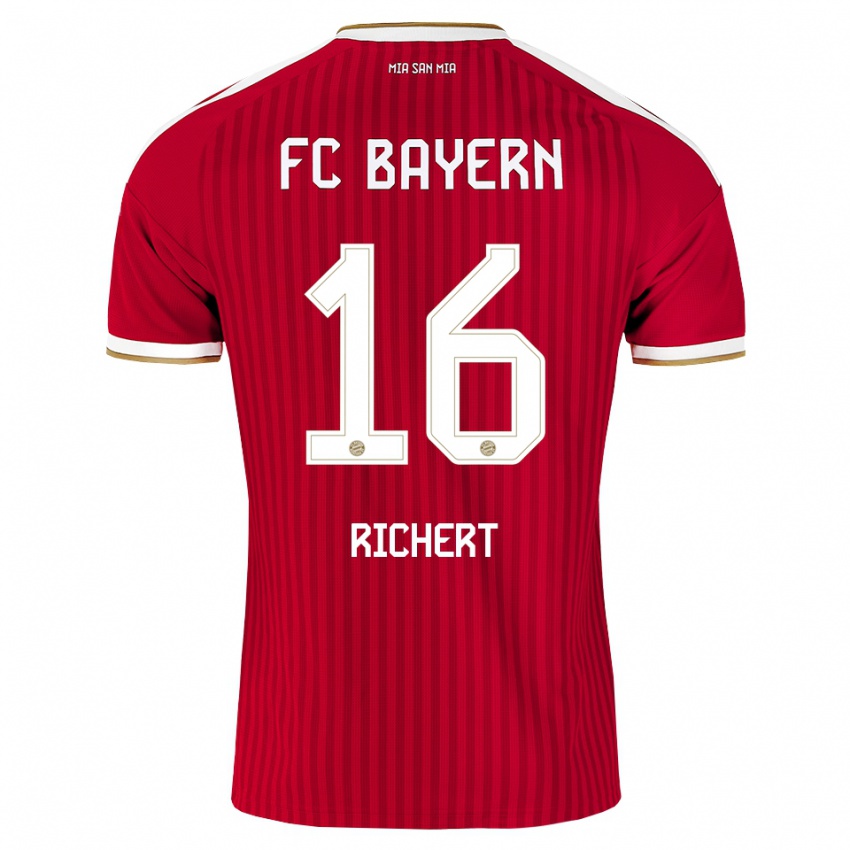 ילדים Leonhard Richert #16 אדום לבן כחול ג'רזי ביתית 2026/27 חולצה קצרה