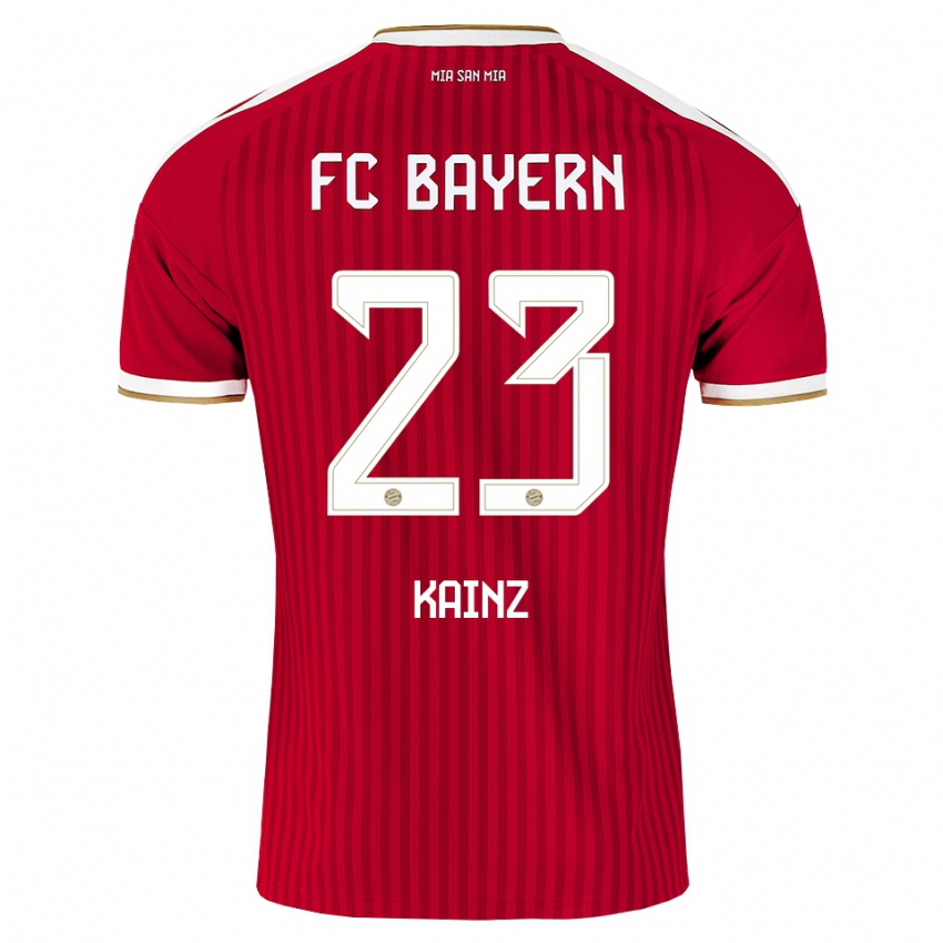 ילדים Manuel Kainz #23 אדום לבן כחול ג'רזי ביתית 2026/27 חולצה קצרה