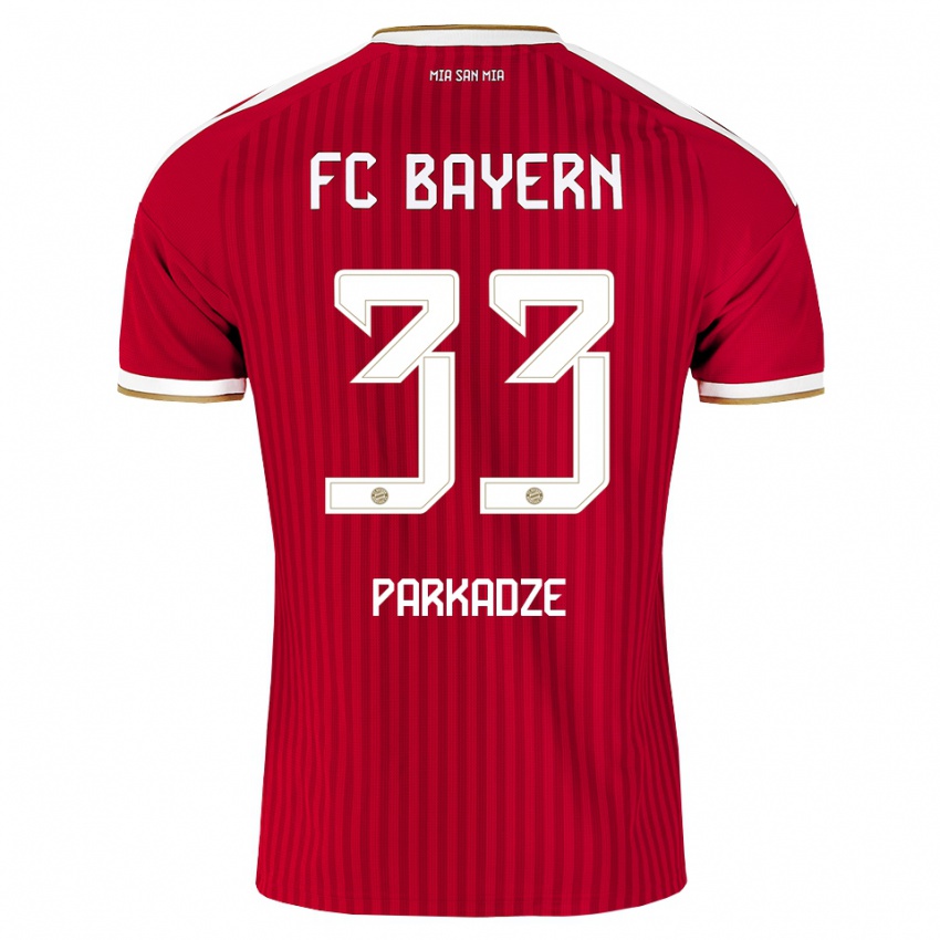 ילדים Luka Parkadze #33 אדום לבן כחול ג'רזי ביתית 2026/27 חולצה קצרה