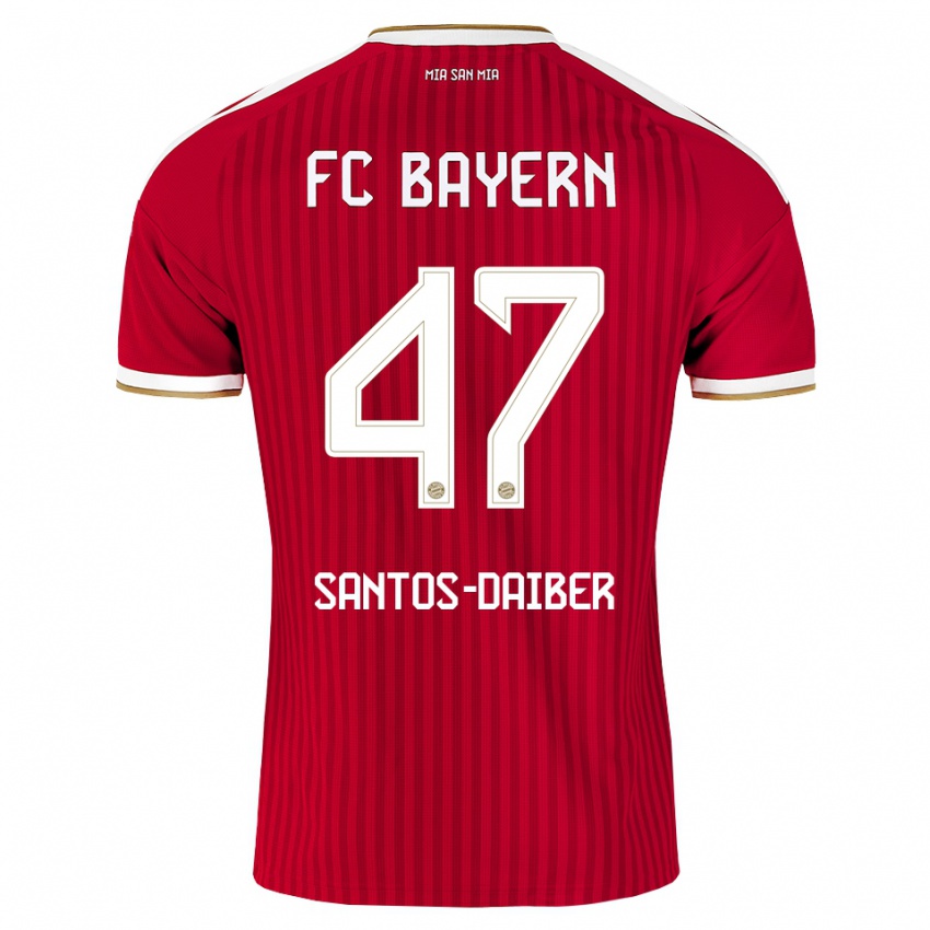 ילדים David Santos-Daiber #47 אדום לבן כחול ג'רזי ביתית 2026/27 חולצה קצרה