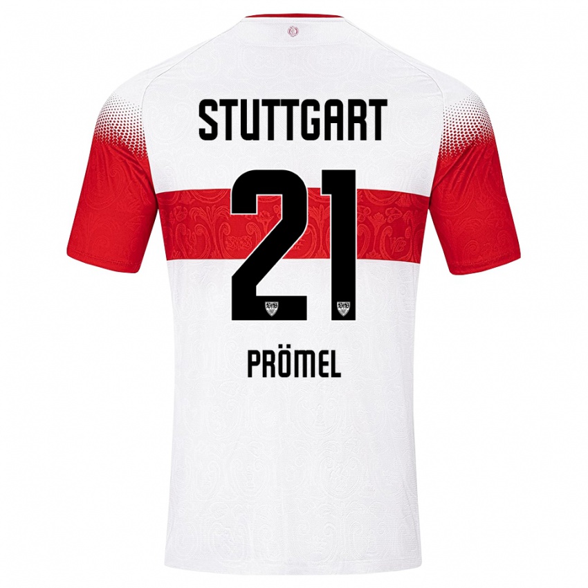 ילדים גרישה פרומל #21 לבן אדום צהוב ג'רזי ביתית 2026/27 חולצה קצרה