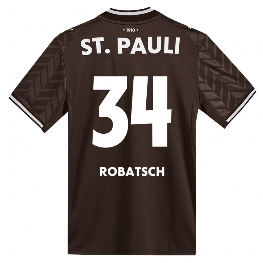 ילדים Jannik Robatsch #34 קפה לבן ג'רזי ביתית 2026/27 חולצה קצרה
