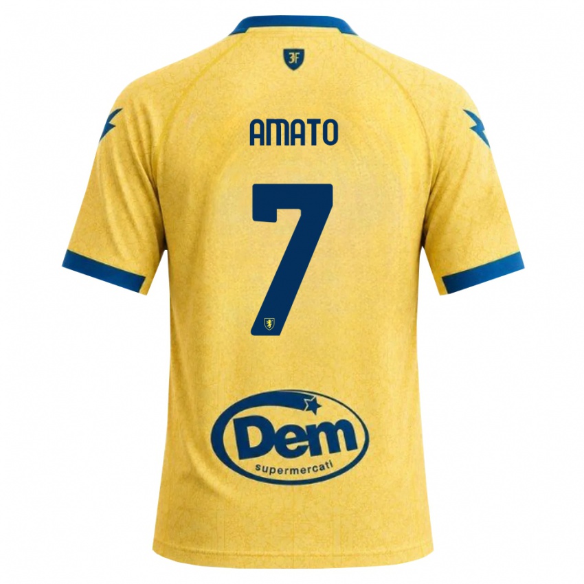 ילדים Leonardo Amato #7 חאקי שחור כחול ג'רזי ביתית 2026/27 חולצה קצרה