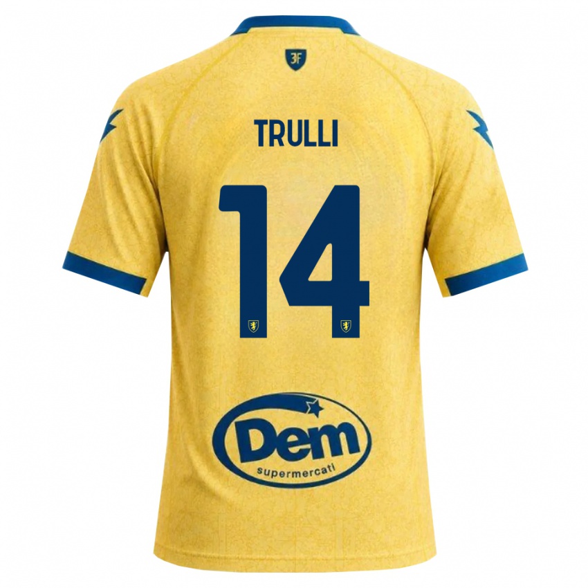 ילדים Lorenzo Trulli #14 חאקי שחור כחול ג'רזי ביתית 2026/27 חולצה קצרה