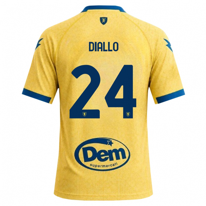 ילדים Abdoul Diallo #24 חאקי שחור כחול ג'רזי ביתית 2026/27 חולצה קצרה