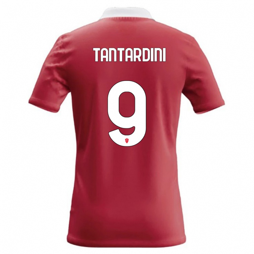 ילדים Tommaso Tantardini #9 אדום לבן ג'רזי ביתית 2026/27 חולצה קצרה