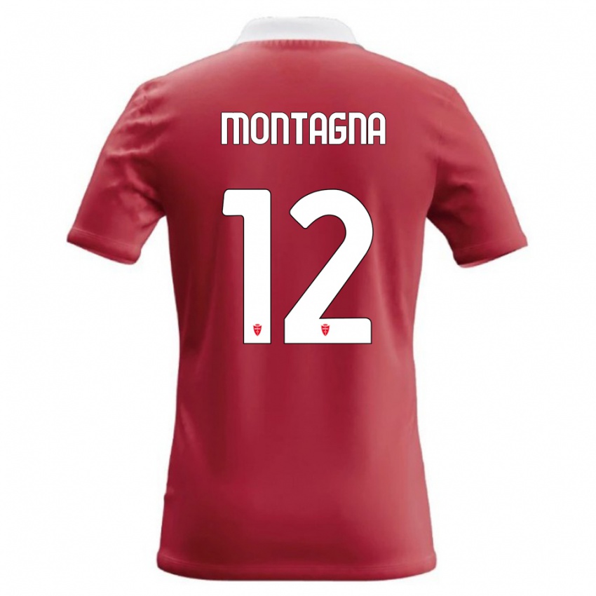ילדים Jacopo Montagna #12 אדום לבן ג'רזי ביתית 2026/27 חולצה קצרה