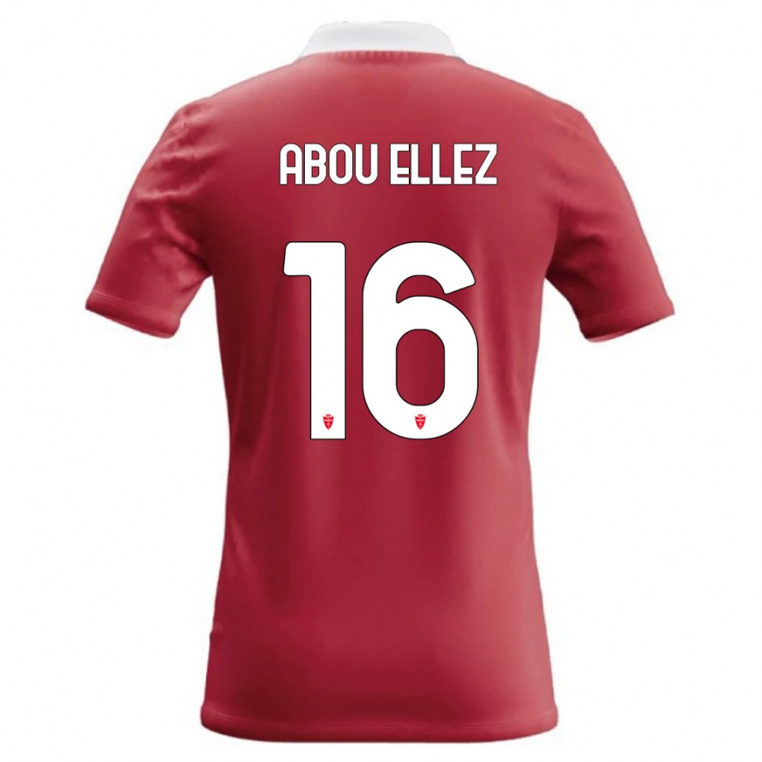 ילדים Amir Abou Ellez #16 אדום לבן ג'רזי ביתית 2026/27 חולצה קצרה
