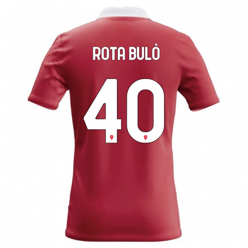 ילדים Pietro Rota Bulò #40 אדום לבן ג'רזי ביתית 2026/27 חולצה קצרה