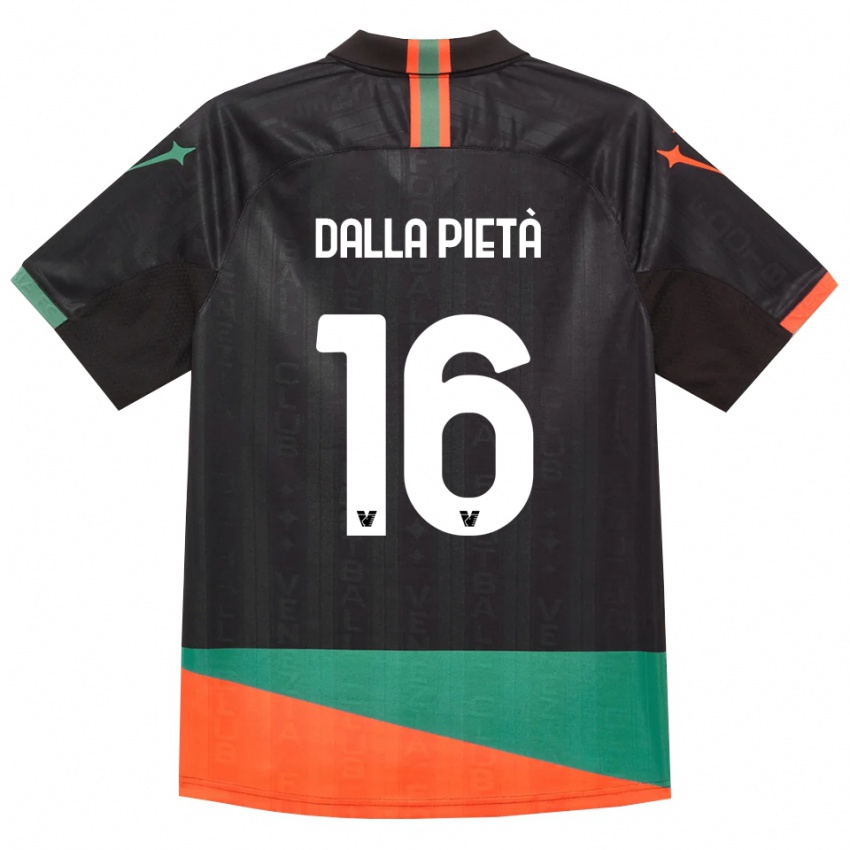 ילדים Leonardo Dalla Pietà #16 שחור כתום ירוק ג'רזי ביתית 2026/27 חולצה קצרה
