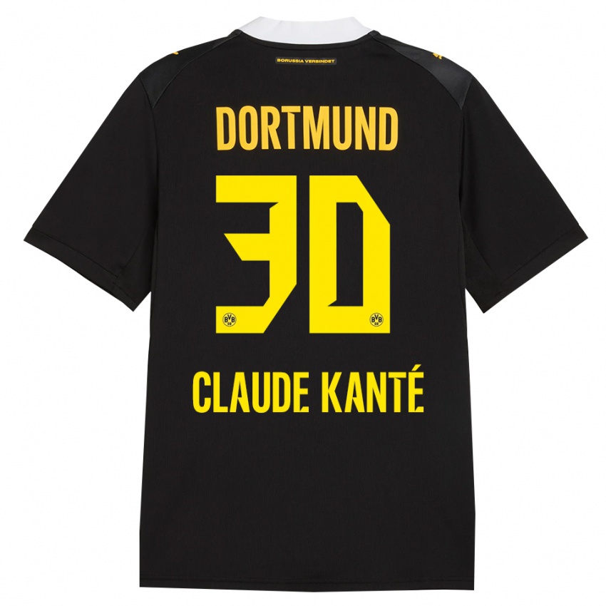 ילדים Liam Claude Kanté #30 שחור אדום צהוב הרחק ג'רזי 2026/27 חולצה קצרה