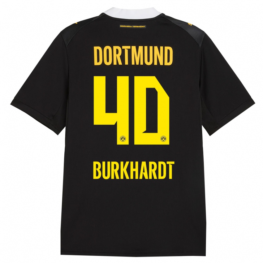 ילדים Till Burkhardt #40 שחור אדום צהוב הרחק ג'רזי 2026/27 חולצה קצרה