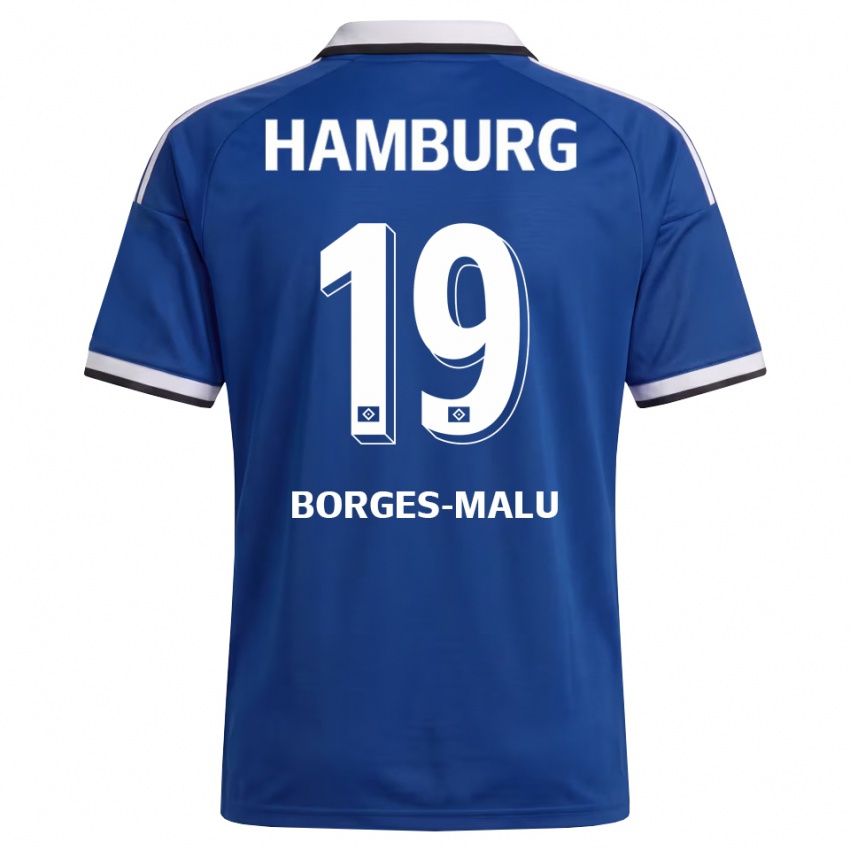 ילדים Louis Borges-Malu #19 לבן כחול הרחק ג'רזי 2026/27 חולצה קצרה