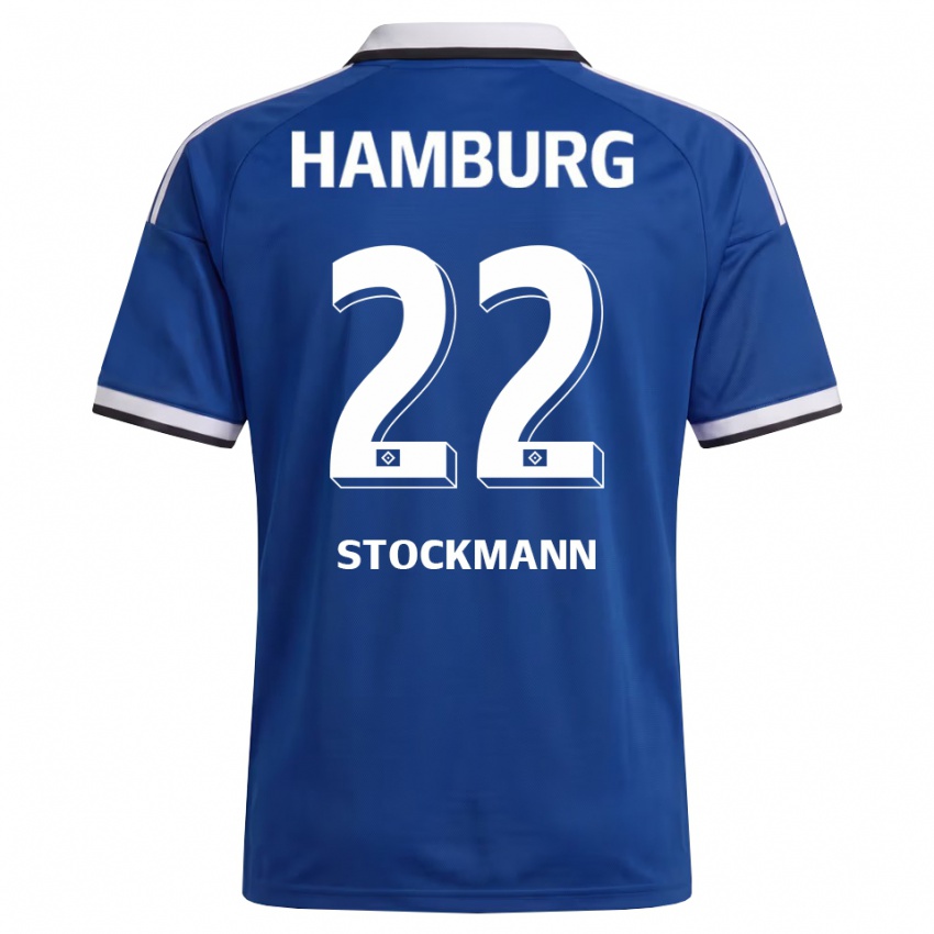 ילדים Sarah Stöckmann #22 לבן כחול הרחק ג'רזי 2026/27 חולצה קצרה