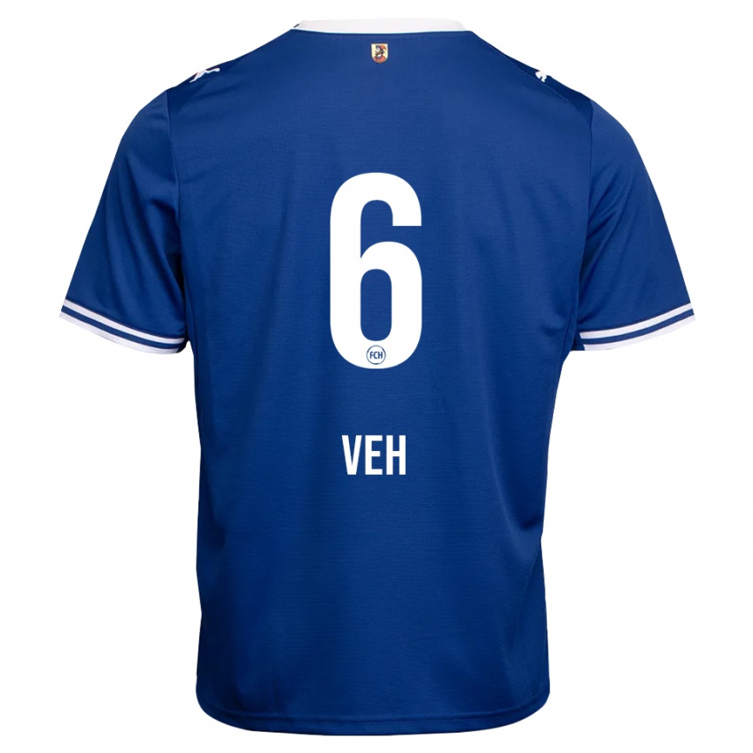 ילדים Lukas Veh #6 כחול מלכותי לבן הרחק ג'רזי 2026/27 חולצה קצרה