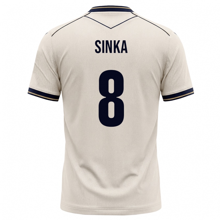 ילדים Napsugár Sinka #8 לבן מבריק כחול דיו הרחק ג'רזי 2026/27 חולצה קצרה