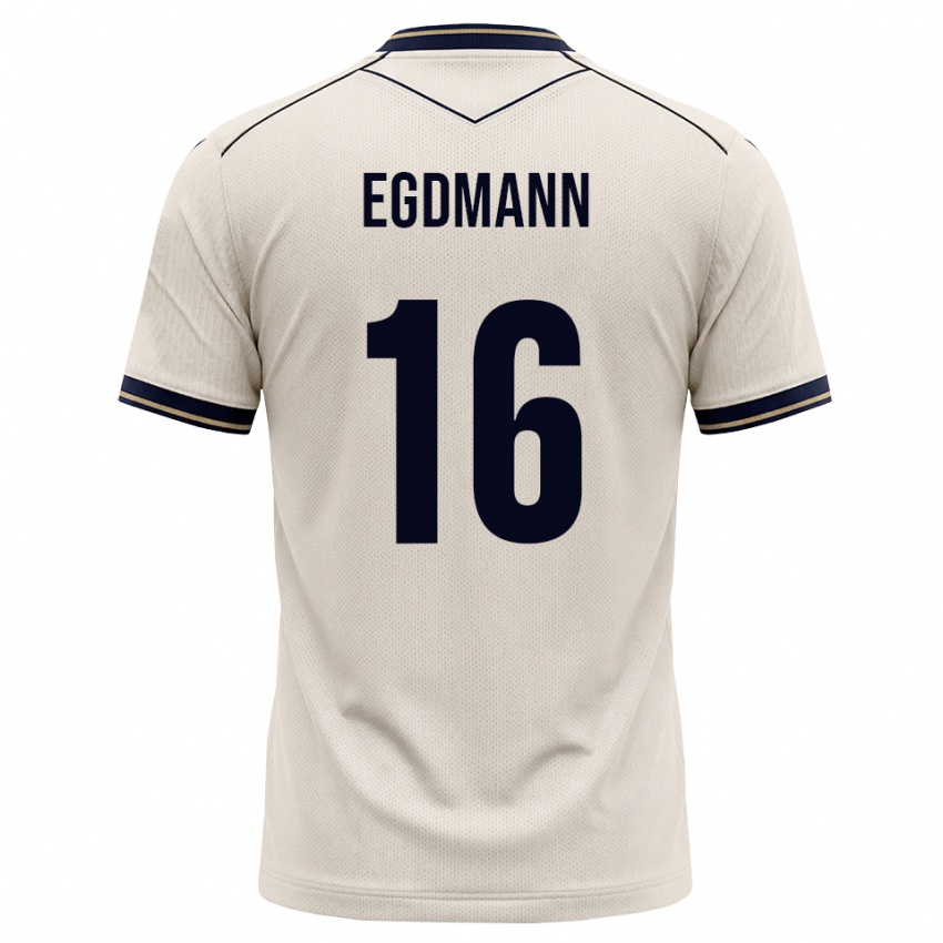 ילדים Mika Egdmann #16 לבן מבריק כחול דיו הרחק ג'רזי 2026/27 חולצה קצרה