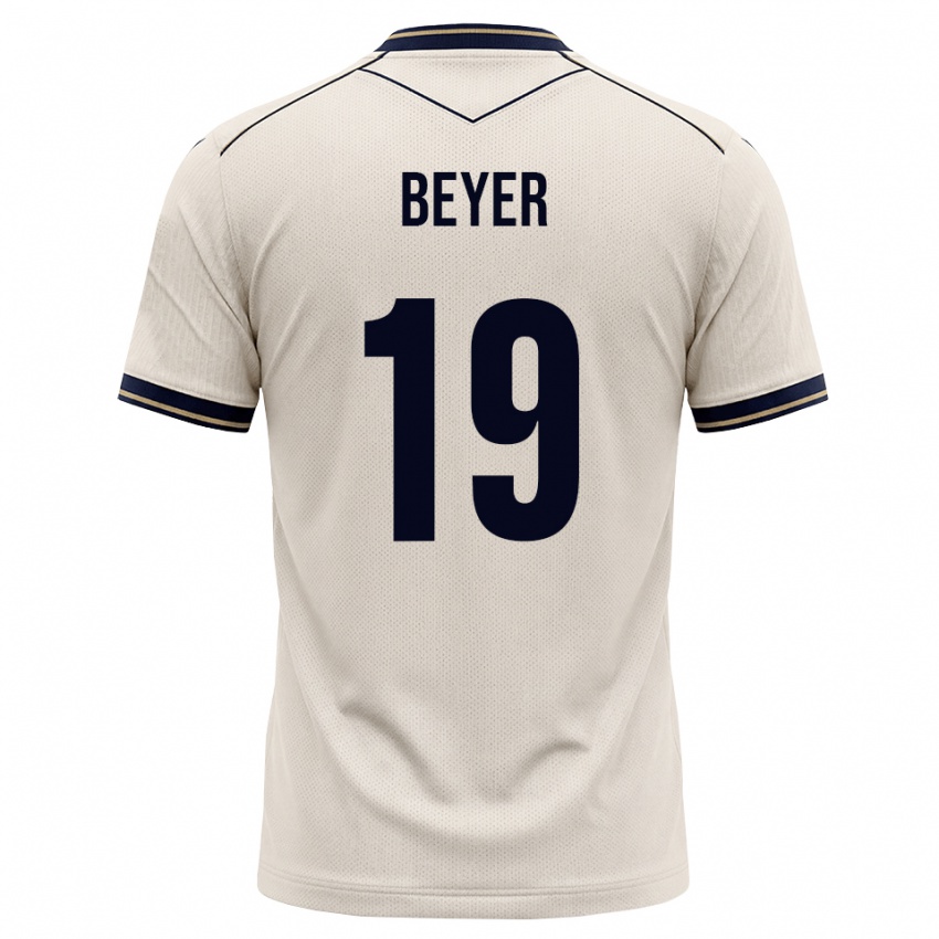 ילדים Julian Beyer #19 לבן מבריק כחול דיו הרחק ג'רזי 2026/27 חולצה קצרה