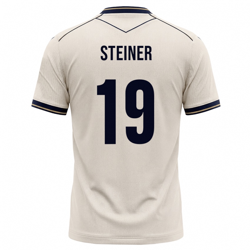 ילדים Marie Steiner #19 לבן מבריק כחול דיו הרחק ג'רזי 2026/27 חולצה קצרה