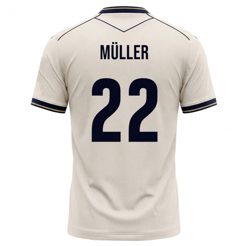 ילדים Tim Müller #22 לבן מבריק כחול דיו הרחק ג'רזי 2026/27 חולצה קצרה