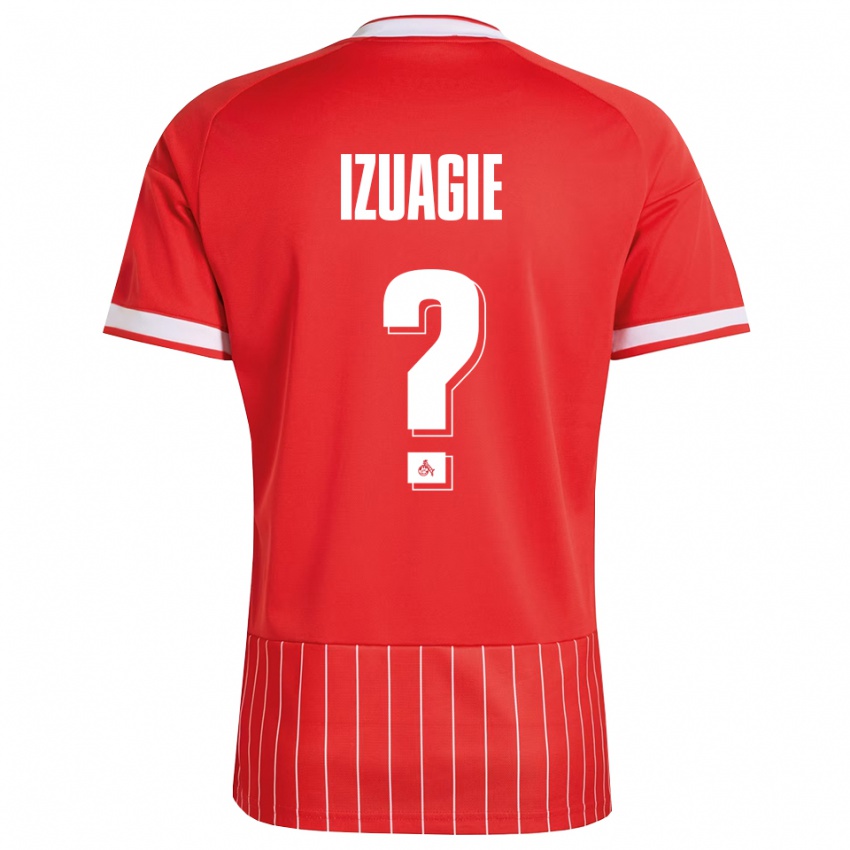ילדים Isaiah Izuagie #0 ירוק אדום לבן הרחק ג'רזי 2026/27 חולצה קצרה