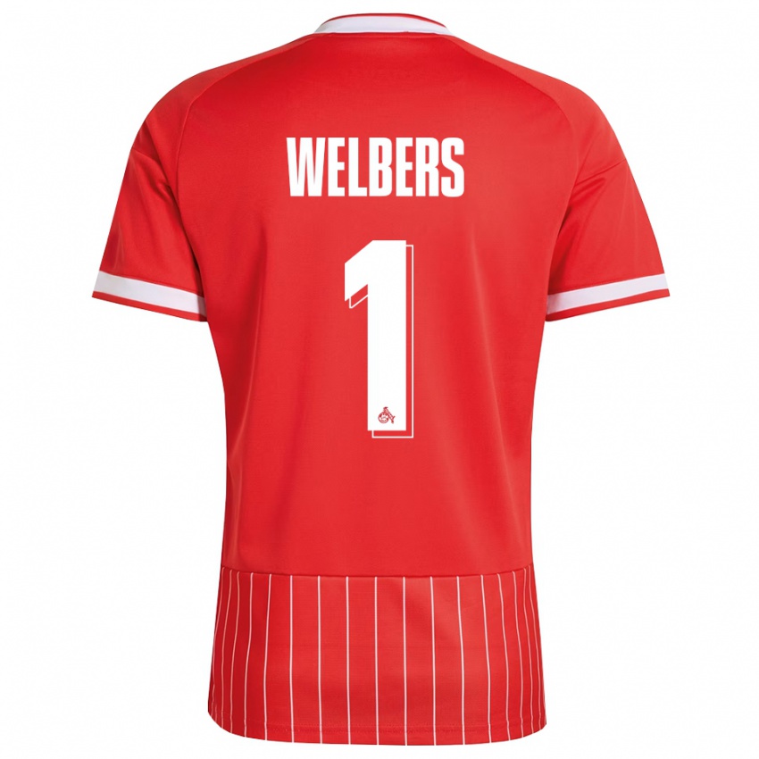 ילדים Jakob Welbers #1 ירוק אדום לבן הרחק ג'רזי 2026/27 חולצה קצרה