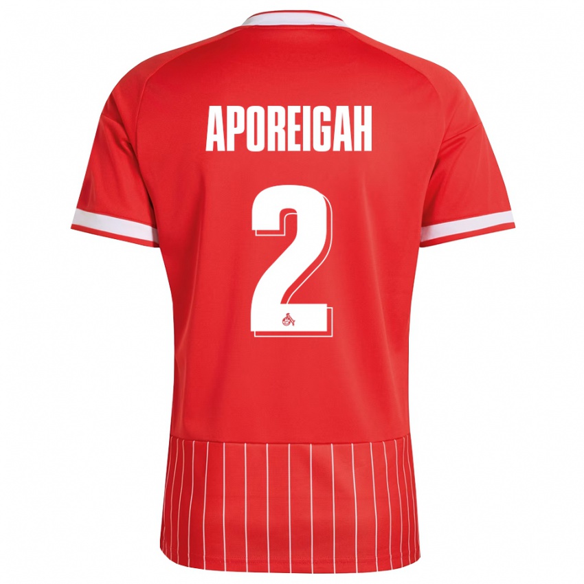 ילדים Leo Aporeigah #2 ירוק אדום לבן הרחק ג'רזי 2026/27 חולצה קצרה