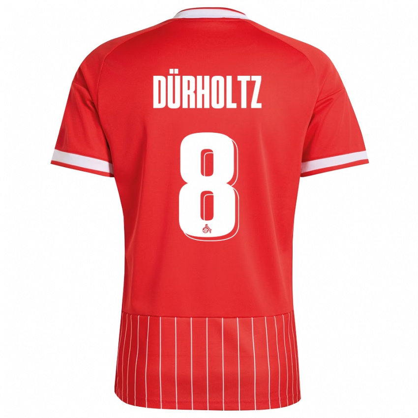 ילדים Luca Dürholtz #8 ירוק אדום לבן הרחק ג'רזי 2026/27 חולצה קצרה