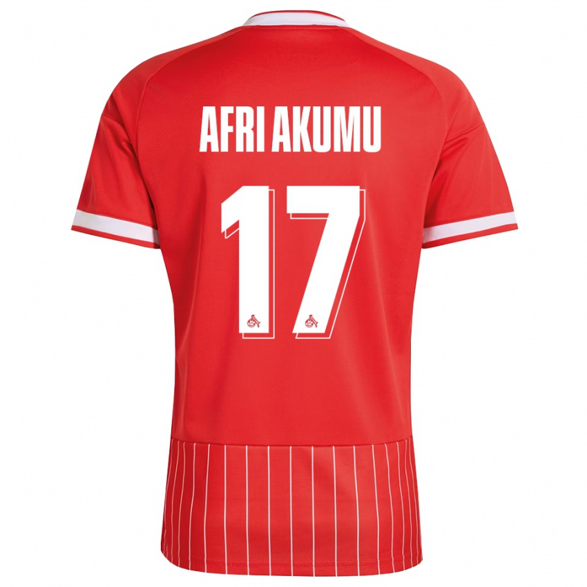 ילדים Maik Afri Akumu #17 ירוק אדום לבן הרחק ג'רזי 2026/27 חולצה קצרה