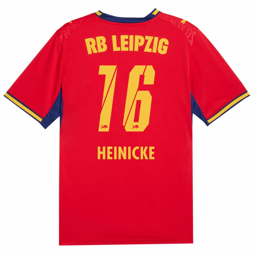 ילדים Niklas Heinicke #16 כחול מלכותי צהוב אדום הרחק ג'רזי 2026/27 חולצה קצרה