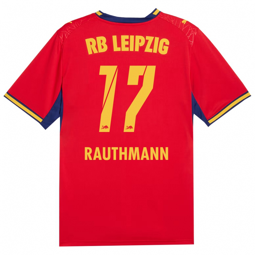 ילדים Nick Rauthmann #17 כחול מלכותי צהוב אדום הרחק ג'רזי 2026/27 חולצה קצרה