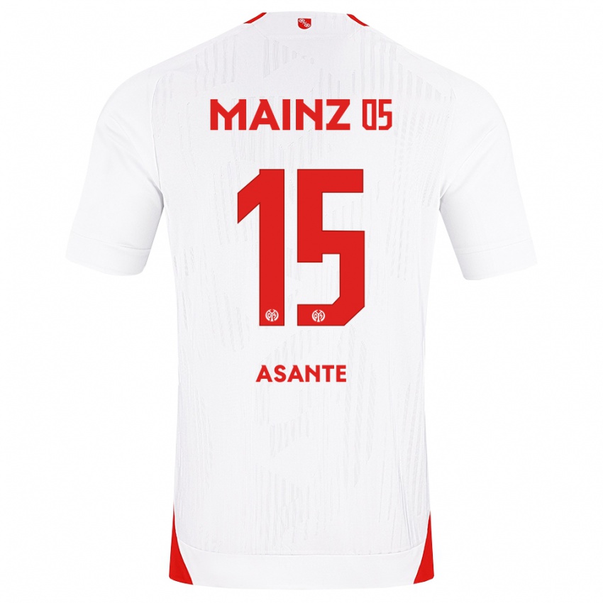ילדים Marvin Asante #15 לבן אדום צהוב הרחק ג'רזי 2026/27 חולצה קצרה