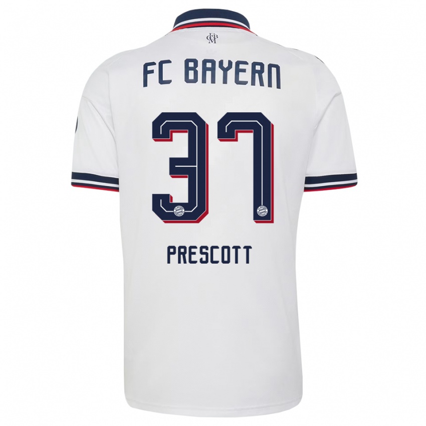 ילדים Leonard Prescott #37 אפור אדום לבן הרחק ג'רזי 2026/27 חולצה קצרה