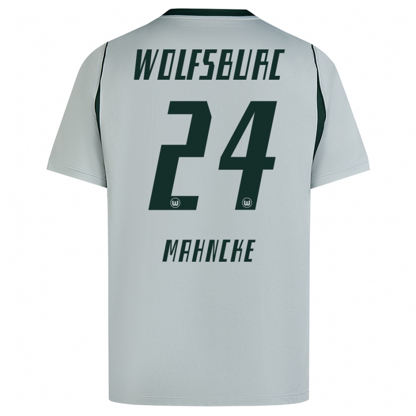 ילדים Arne Mahncke #24 ירוק אפור הרחק ג'רזי 2026/27 חולצה קצרה