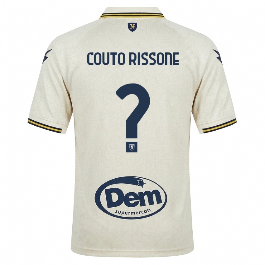ילדים Jacopo Couto Rissone #0 תחרה ישנה צהוב שחור הרחק ג'רזי 2026/27 חולצה קצרה
