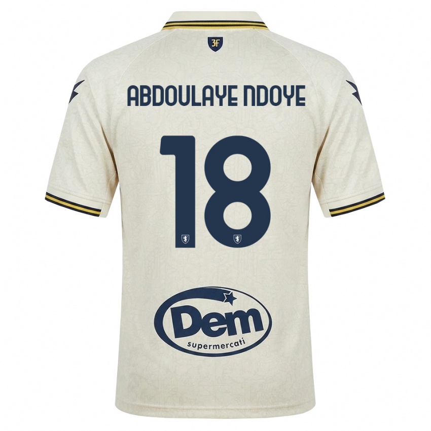 ילדים Mamadou Abdoulaye Ndoye #18 תחרה ישנה צהוב שחור הרחק ג'רזי 2026/27 חולצה קצרה