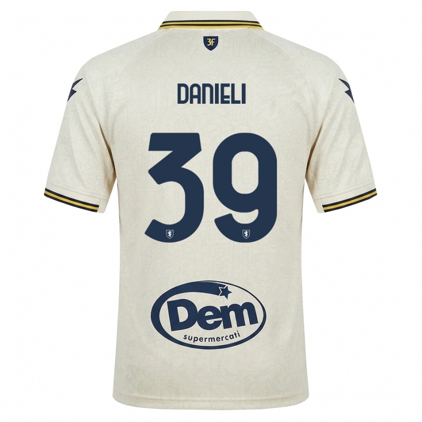 ילדים Alessio Danieli #39 תחרה ישנה צהוב שחור הרחק ג'רזי 2026/27 חולצה קצרה