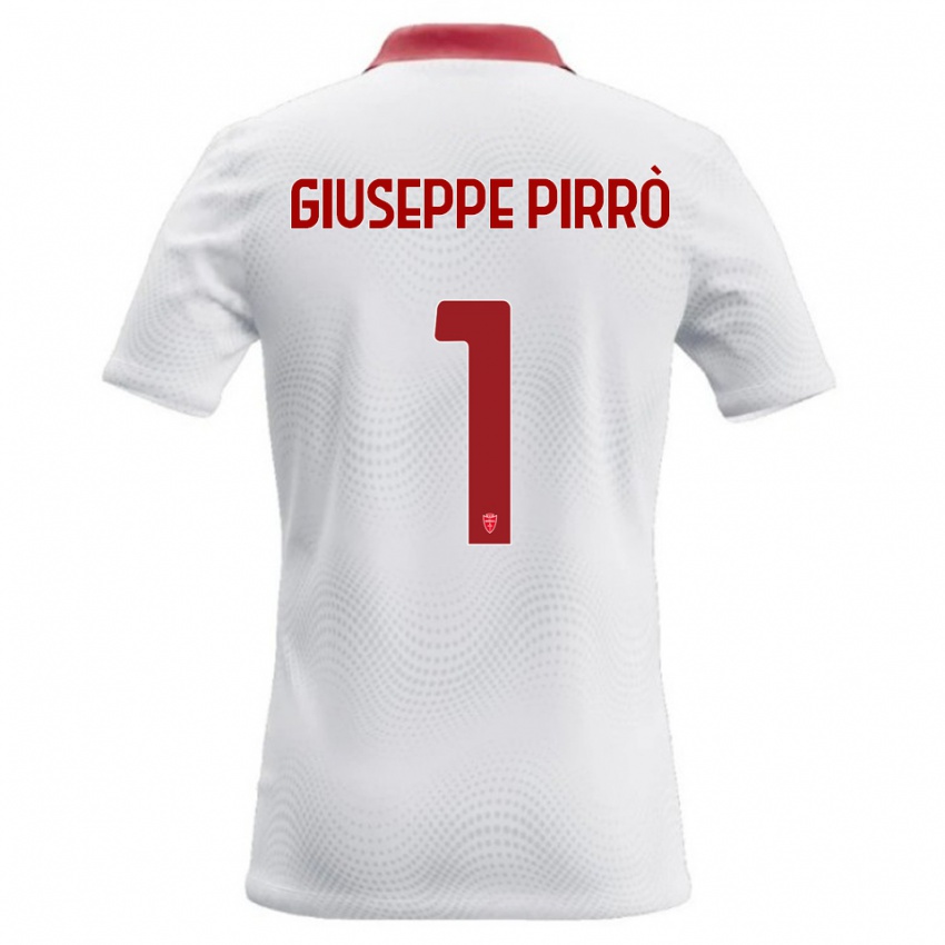 ילדים Marco Giuseppe Pirrò #1 לבן אדום הרחק ג'רזי 2026/27 חולצה קצרה