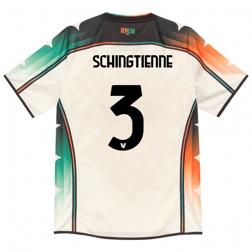 ילדים Joël Schingtienne #3 תחרה ישנה כתום ירוק הרחק ג'רזי 2026/27 חולצה קצרה