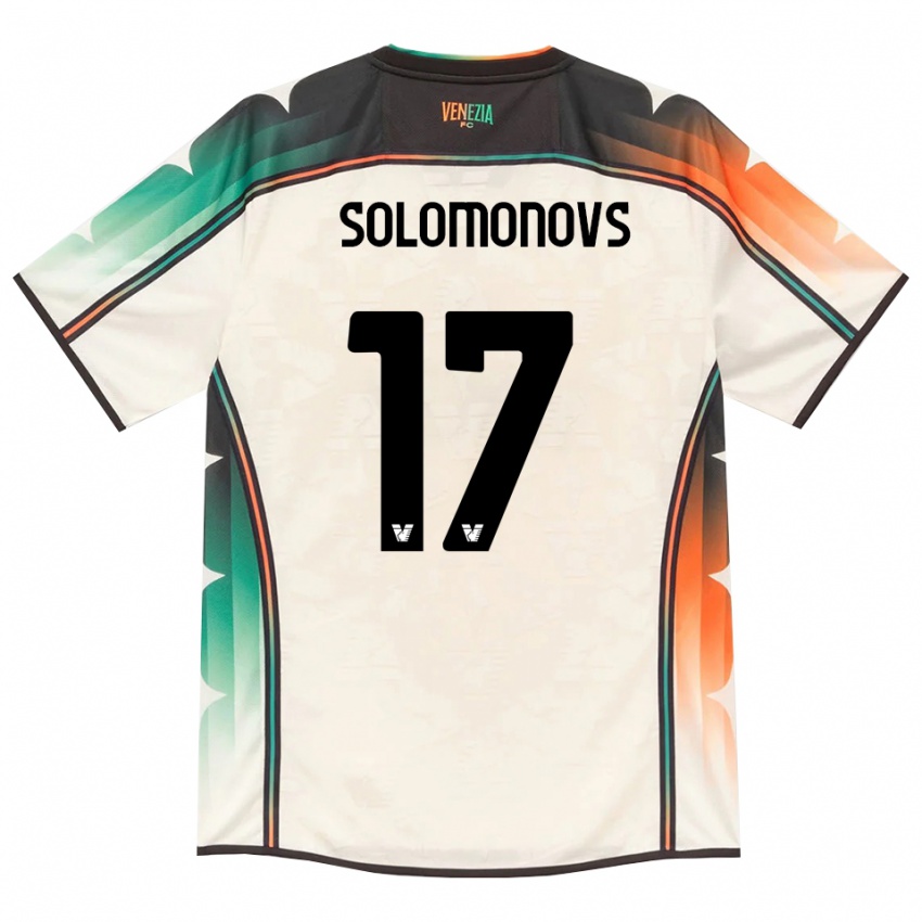 ילדים Nikita Solomonovs #17 תחרה ישנה כתום ירוק הרחק ג'רזי 2026/27 חולצה קצרה