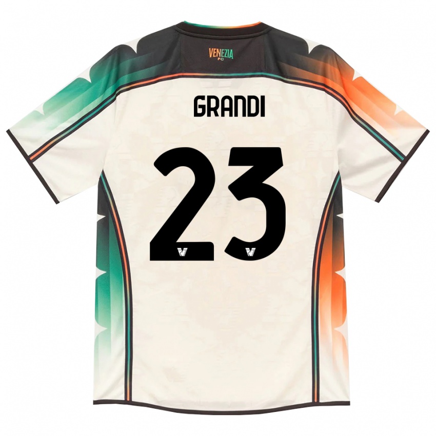 ילדים Matteo Grandi #23 תחרה ישנה כתום ירוק הרחק ג'רזי 2026/27 חולצה קצרה