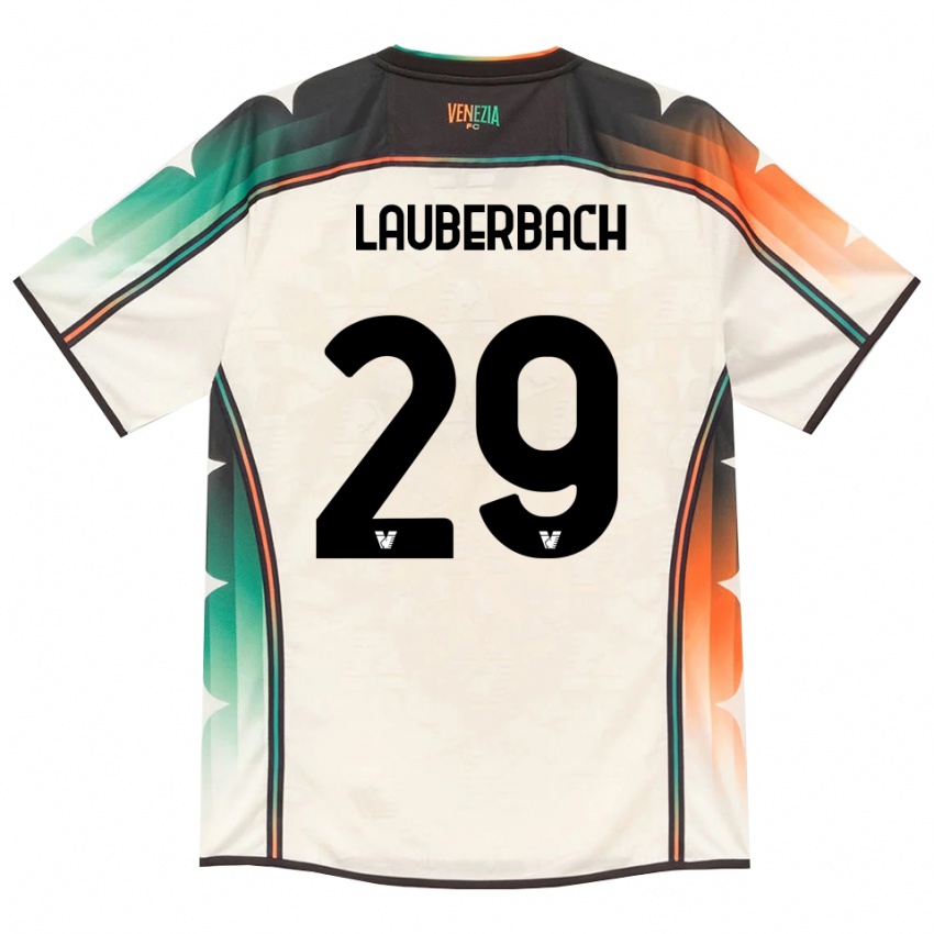 ילדים Lion Lauberbach #29 תחרה ישנה כתום ירוק הרחק ג'רזי 2026/27 חולצה קצרה