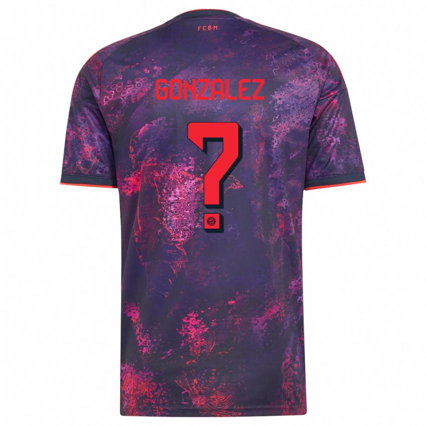 ילדים Gabriel Gonzalez #0 סגול אדום ג'רזי קיט שלישי 2026/27 חולצה קצרה