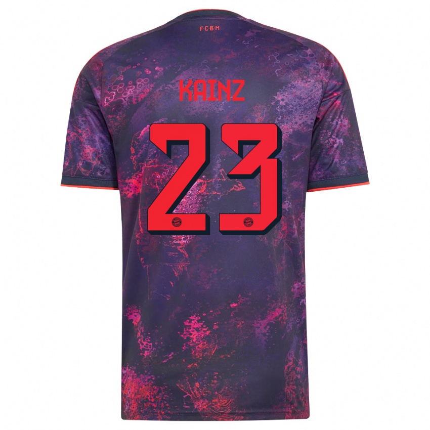 ילדים Manuel Kainz #23 סגול אדום ג'רזי קיט שלישי 2026/27 חולצה קצרה