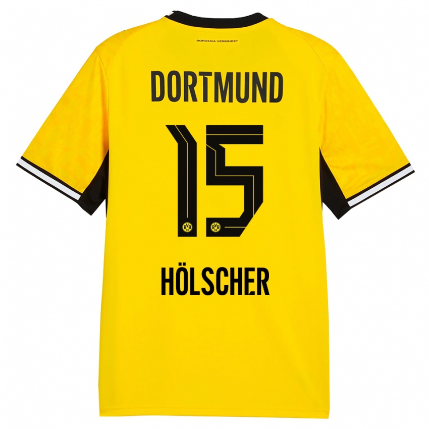 גברים מאטס הלשר #15 צהוב שחור לבן ג'רזי ביתית 2026/27 חולצה קצרה