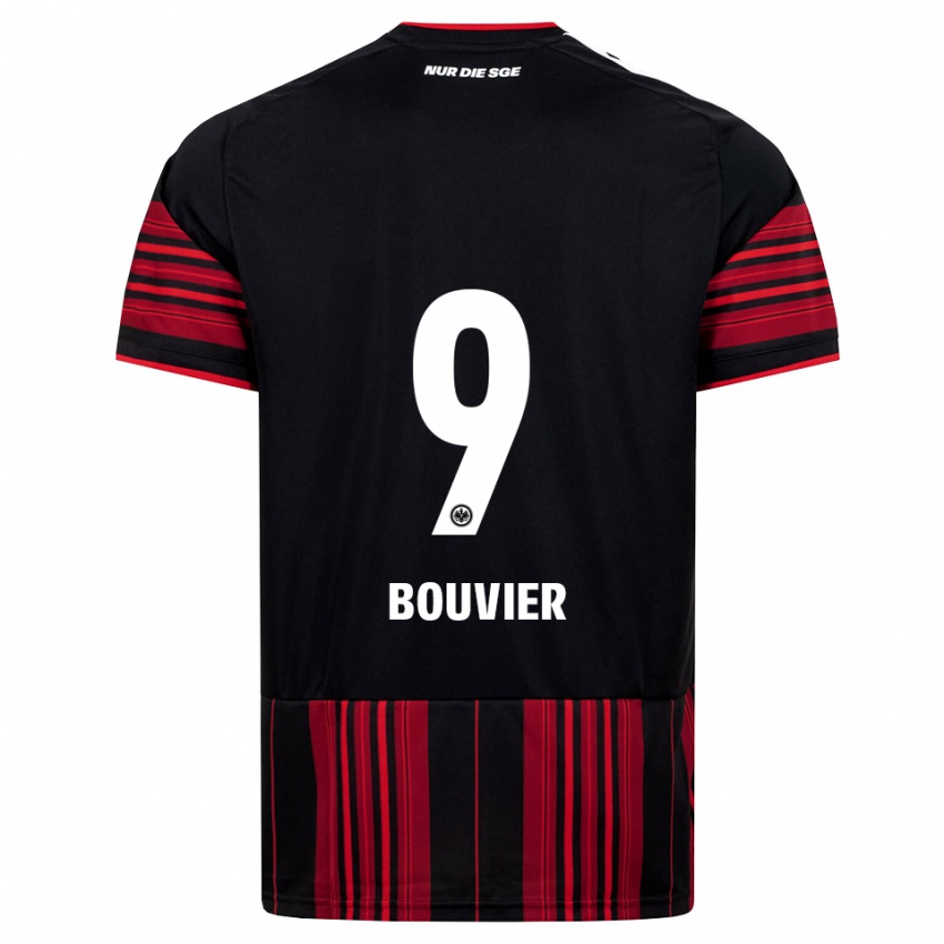 גברים Marcello Bouvier #9 שחור אדום לבן ג'רזי ביתית 2026/27 חולצה קצרה