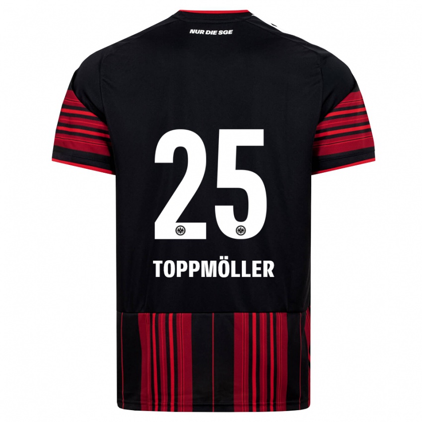 גברים Lionel Toppmöller #25 שחור אדום לבן ג'רזי ביתית 2026/27 חולצה קצרה